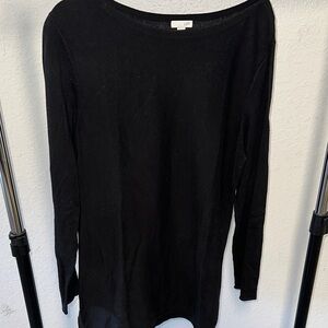 J. Jill Classic Black Long Sleeve Top